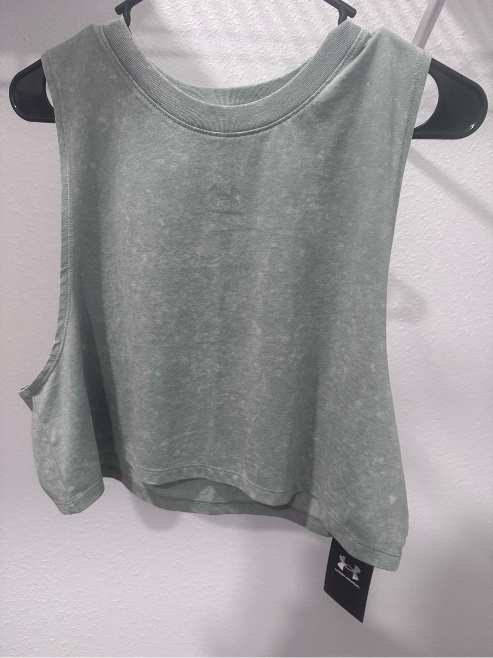 Under Armour Sage Green Cropped Workout Tank